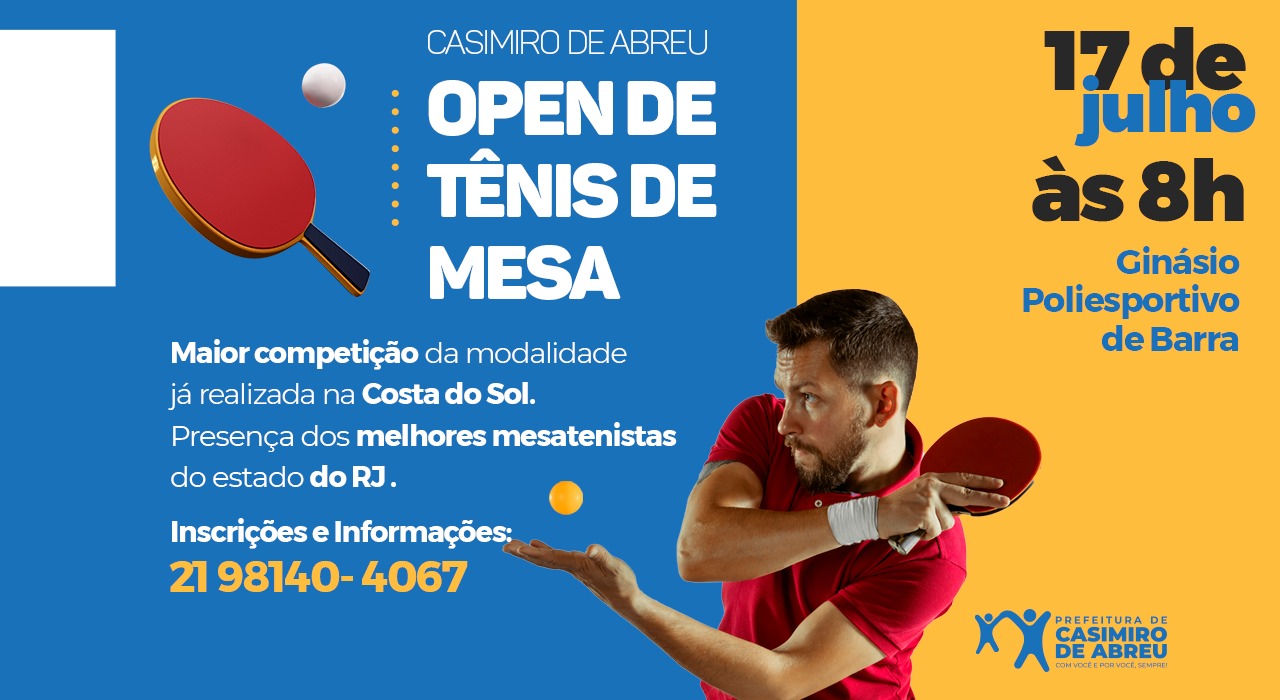 TopShopping sedia Torneio de Tênis de Mesa aberto ao público – ZM Notícias